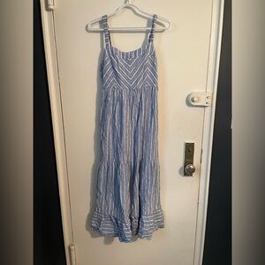 Z Supply Blue and White Striped Maxi Dress